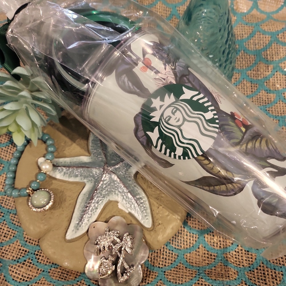Starbucks mermaid  tumbler and bracelet